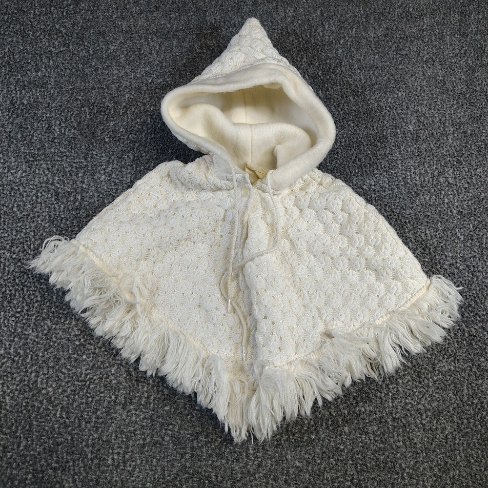 Vintage QUILTEX Hooded Sweater Poncho